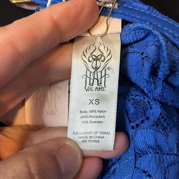 🆕 we are HAH Free People lace corset with removable straps size XS‎ BIN F - Picture 8 of 8